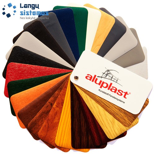 Plastikinių langų ir durų rėmų spalvos